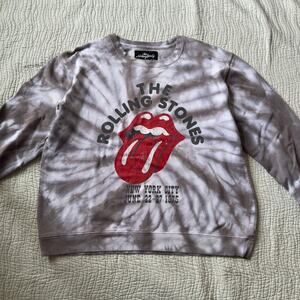 The Rolling Stones Tie Dye Sweatshirt New York City Large Long Sleeve
